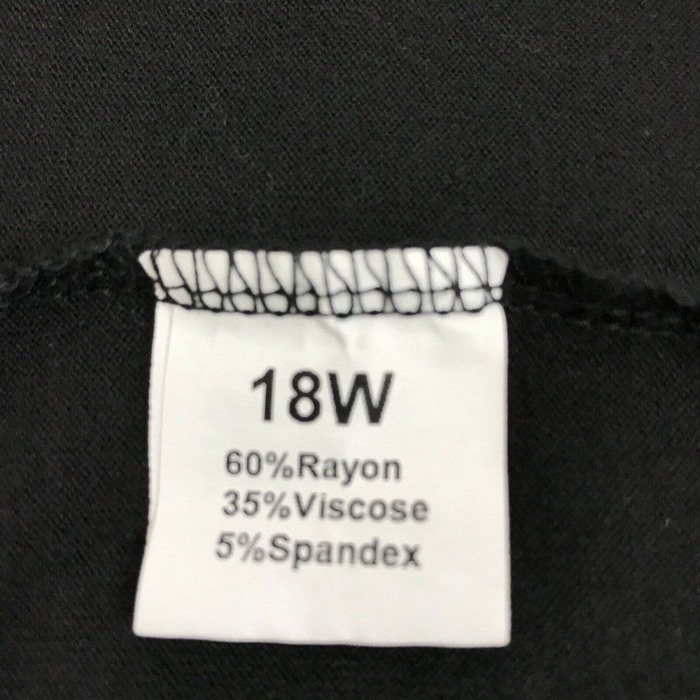 Striped Sleeve Black Women's Top - Picture 5 of 5